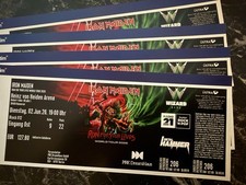  4 Tickets - Iron Maiden - Hannover - 02.06.26 - Sitzplätze direkt an der Bühne
