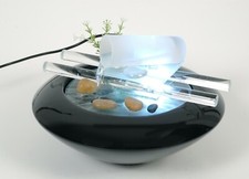 WeiVa Feng Shui Keramik - Glas Zimmerbrunnen mit LED Beleuchtung 184