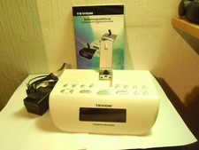 Projektions Funk-Radiowecker Tevion MD 83880 weiß