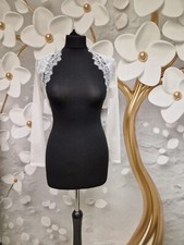 Hochzeit Brautkleid Spitzen Bolero creme Größe 36 / S NEU mit Etikett 