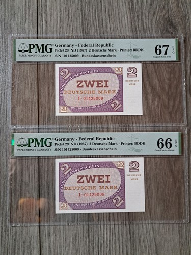 Dm deutsche mark - 2x,