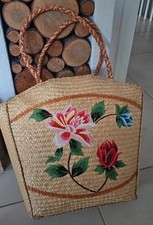 Vintage Damen Basttasche