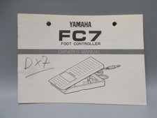 Yamaha FC7, Foot Control, Für DX7 Synthesizer, Anleitung, Japanisch. #K-454-11