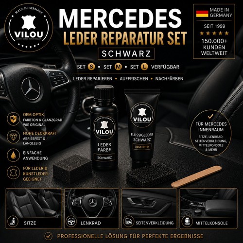 Mercedes leder reparatur set - leder,