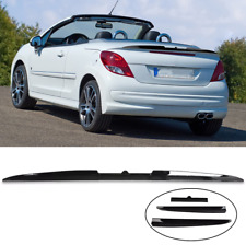 Schwarz Glanz Heckspoiler Heck Spoiler Spoilerlippe für Peugeot 206 207 CC