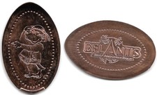 Quetschmünze Nr. 106 Leipzig Belantis Buddel als Pirat