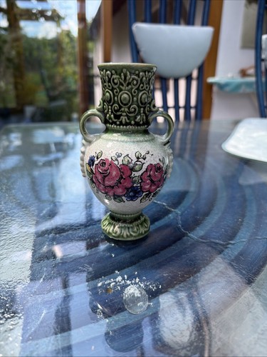 Blumenvase klein grün mit - grün,