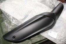 Carbon-Optik Auspuff Blende (B-Ware) Piaggio Beverly 350 (14-19) Hitzeschild