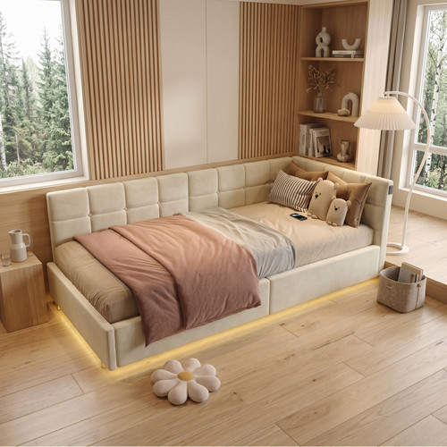 Polsterbett schlafsofa - polsterbett,