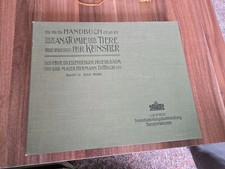 Handbuch Der Anatomie Der Tiere Für Künstler/Band II.Das Rind/Hc.1907/Vollständ.