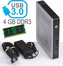 MICRO COMPUTER HP T610 DUAL CORE CPU 4GB DDR3 RAM 2x SATA USB 3.0 SOUND +NT #T61
