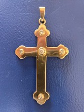 Kreuz-Anhänger, 585/14 ct