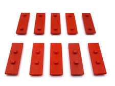 Fischertechnik 10 Stk. Bausteine 2,5 15x45 2+2Z, rot (ft-Nr. 38277) 