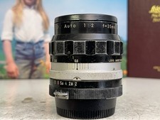 Nikon Nikkor-O Auto 35 mm 35mm f/2 Wide Angle Lens Nippon Kogaku Japan, lesen