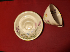 K &A Krautheim Selb Bavaria Wiesengrund Bergeshöhn Tasse mit Untertasse Scene  G