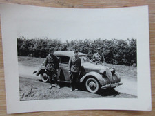 Altes Foto Wehrmacht PKW mit Italienische Fahrgäste Donezbecken 1942 / Italien