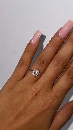 14k gold diamantring - diamantring, mit