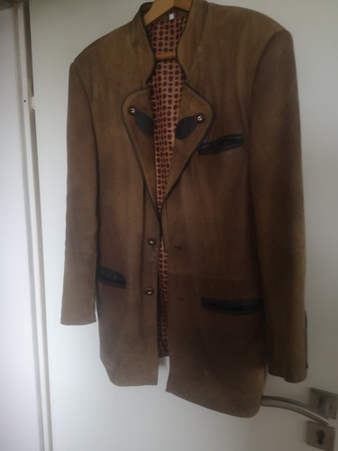 Herren lederjacke braun - lederjacke, used