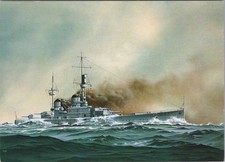 Künstler AK Postkarte G. Todt Schlachtkreuzer Derfflinger kaiserliche Marine