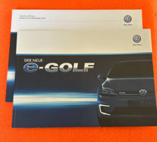 VW e-Golf Prospekt Elektroauto brochure electric car prospectus + PREISE MJ 2015