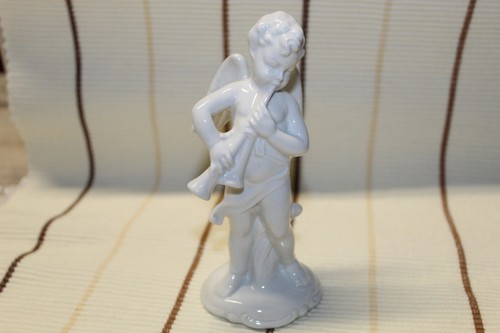 Porzellan engel mit - porzellan, flöte