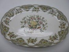 Eschenbach CERANOVA Servierplatte*Teller*Stempel rot*handdecorated Inglaze