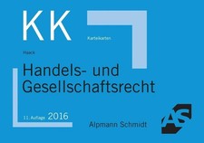 Alpmann-Cards, Karteikarten (KK) Handels- und Gesellschaftsrecht Claudia Ha