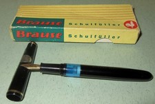 Vintage BRAUSE3050  CITO Iserlohn Kolben- Schulfüller im OKT schwarz -70er- 715-