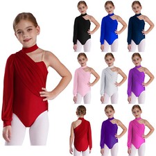 DE Mädchen Kinder Turnanzug Ballett Body Gymnastikanzug Trikot Turnbody Leotard