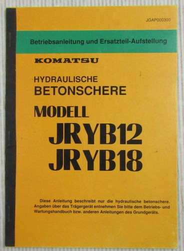 Komatsu jryb12 jryb18 - komatsu,