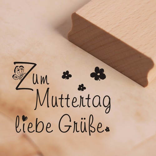 Stempel zum muttertag liebe - zum,