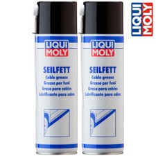 2x LIQUI MOLY 6135 Seilfett Spray Fett für Stahl Draht Seil 500 ml