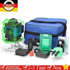16 Line Laser Level Wasserwaage 4D 360° Kreuzlinienlaser Selbstnivellierend Kit