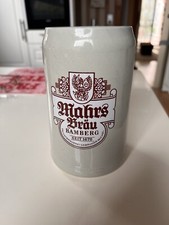 Alter Bierkrug 1,0 L  Brauerei Mahrs Bräu Bamberg Bayern