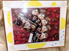 Heino Autogramm auf Hasselnuss Tortenverpackung "Künstler Collage"Volksmusik