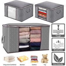 3PCS Aufbewahrungstasche Aufbewahrungsbox Kleiderschrank Organizer Umzugskartons