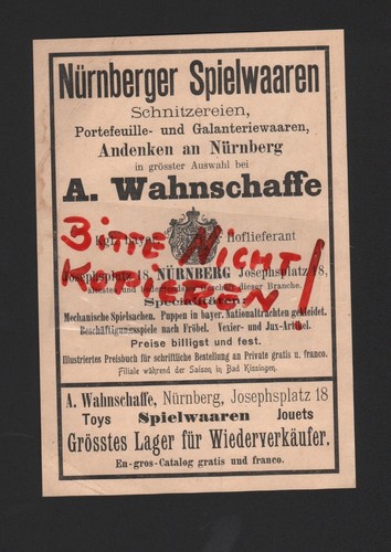 Nürnberg werbung 1902 a - nÜrnberg,,