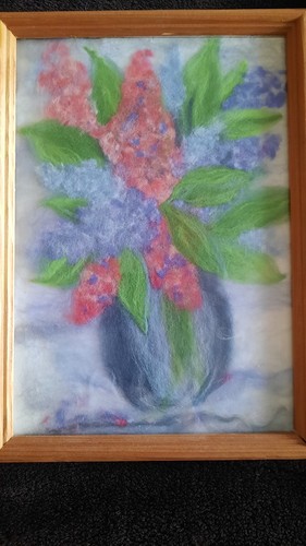 Bild aus wolle handmade - bild, wolle,