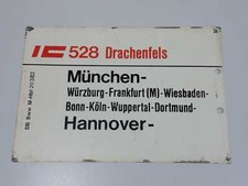 Zuglaufschild - Blech - IC 528
