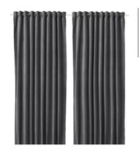 4 IKEA SANELA Samt Gardinen