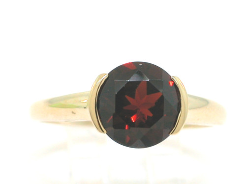Granat ring 585 gelbgold - granat,