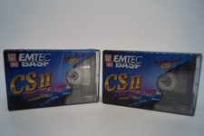[13083] 2 x BASF EMTEC CS II CHROME SUPER 60 TYP II  LEERKASSETTEN MC NEU