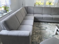Eckcouch Grau mit 1. Sessel