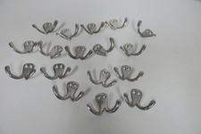 Kleiderhaken  17 Stück Doppelhaken zum Schrauben Garderobenhaken Vintage  Haken