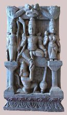lord rama with consort-Lord Rama mit Gemahlin Handarbeit Relief Schnitzerei alt