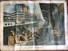 Antikes Plakat Kolonialzeit