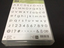 Primär Neu Stampin Up BACK TO BASICS ALPHABET Set 74 Stempelset 133742