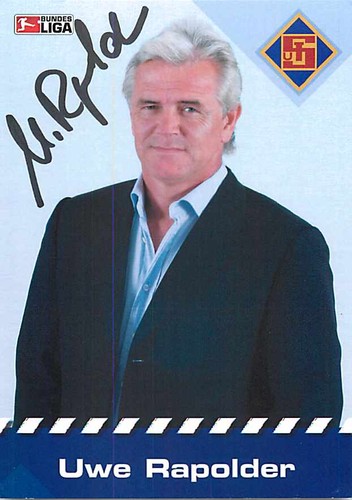 Uwe rapolder autogrammkarte - rapolder,