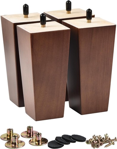 Massivholz möbelfüße 8cm - möbelfüße,