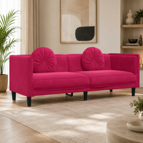 Sitzer sofa samt - 3-sitzer,